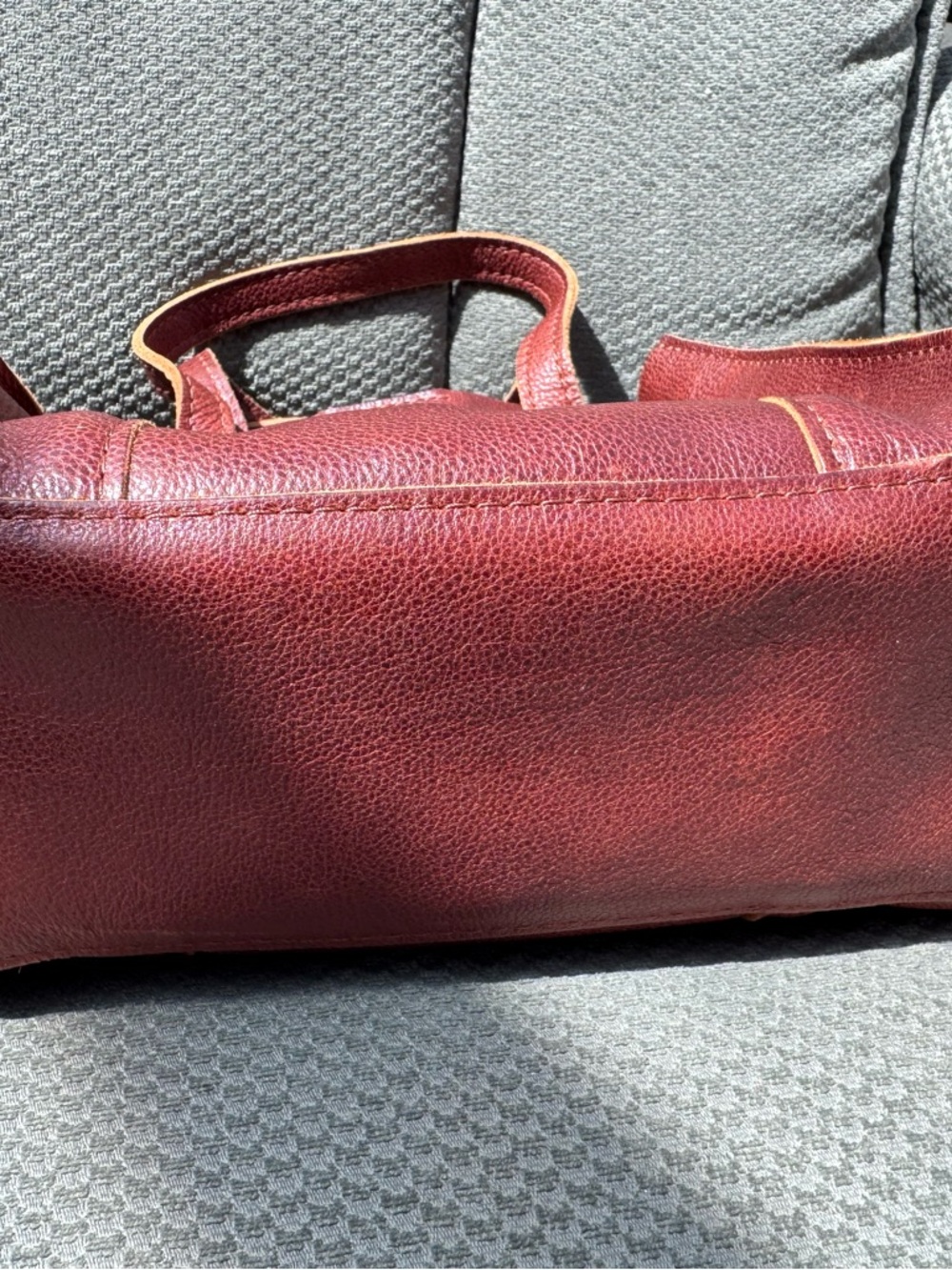 Portland Leather Classic Lola Crossbody Tote Bag - Nutmeg - Picture 3 of 4